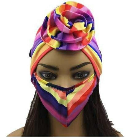 Head Wrap And Mask Set